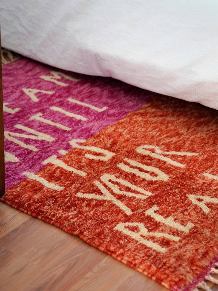 Rosy Reverie Rug for wholesale by Purple Mountain Rugs