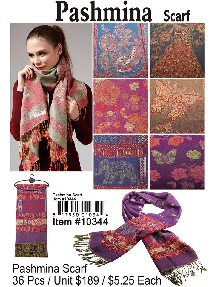 Pashmina Scarf . for wholesale by Puka Creations