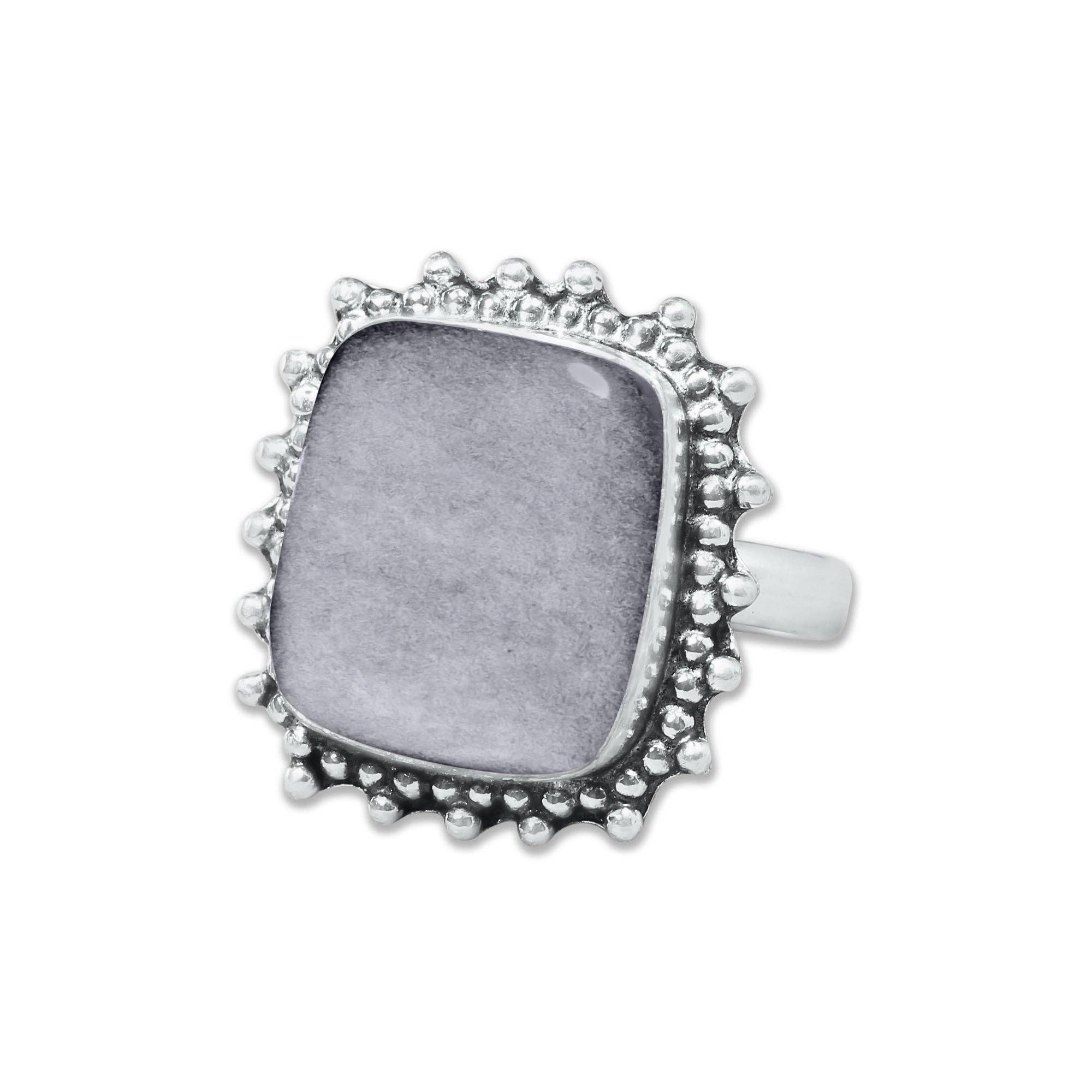 Handmade Jewels - Wholesale Cocktail/statement ring - Silver Sheen Obsidian Rings – Handmade, Silver-Plated, Mystical Glow (Made to Order)4