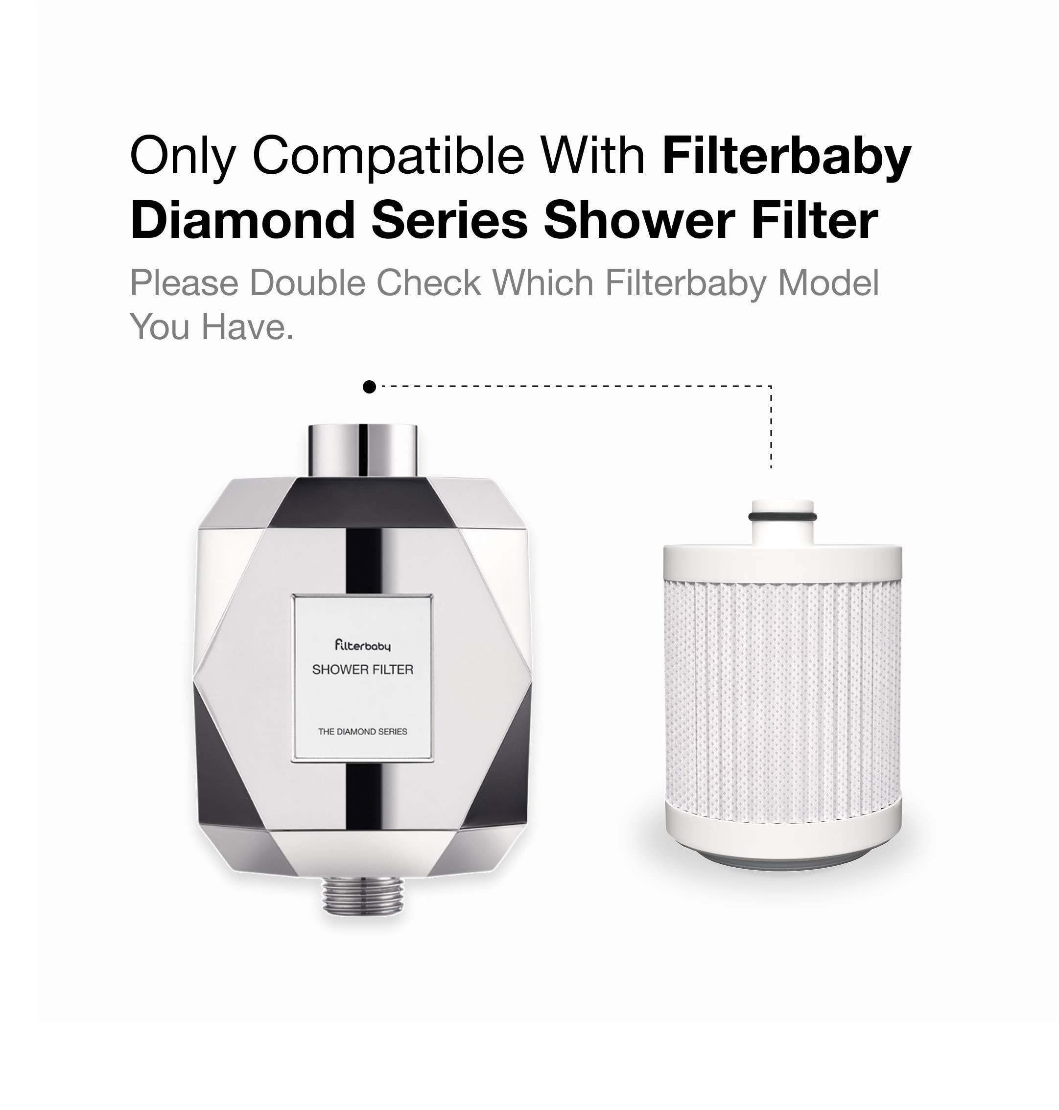 Filterbaby - Wholesale Shower Head - Diamond Series Shower Filter Refill1