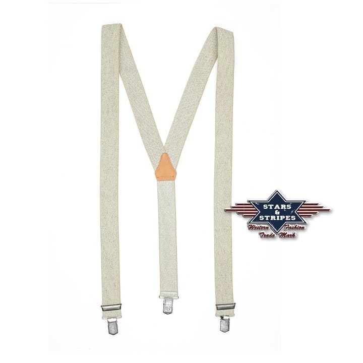 Western braces - HT-04 natural for wholesale by Stars & StripesĀ®