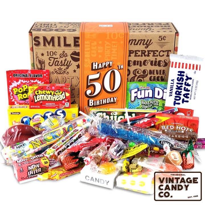 Vintage Candy, LLC – wholesale Gummy – 50th Birthday Retro Candy Gift