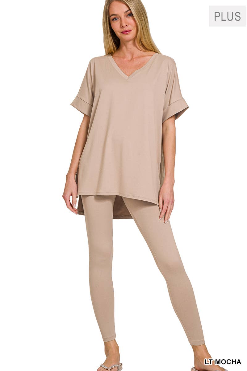 42POPS - Wholesale Lounge Set - Women's - `.Plus Microfiber Lounge Wear 2 Pc Set90