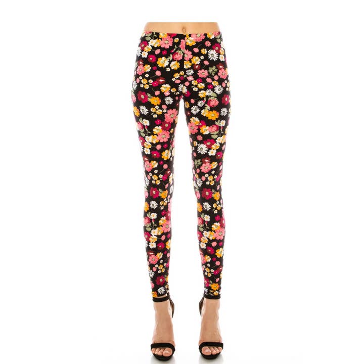 JHP Collection - Wholesale Fashion Leggings - Women's - WOMENS CASUAL MULTI COLOR BRUSHED FULL LEGGINGS8