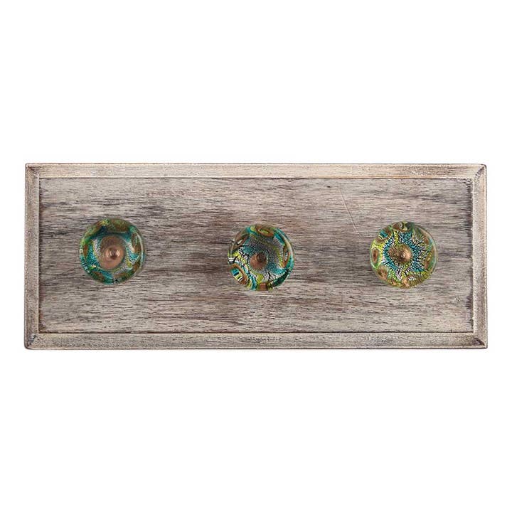 12 Piece Hooks for Hanging Clothes Boho Towel Holder (Multi) for wholesale by Daana Paani LLC