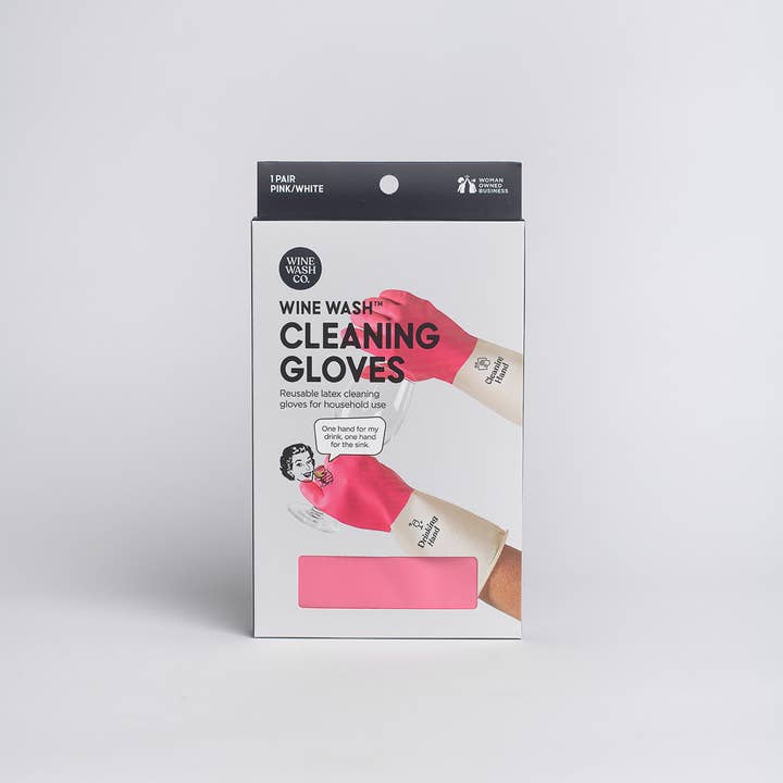 Wine Wash Co. - Wholesale Cleaning Gloves - Reusable Cleaning Gloves - Pink