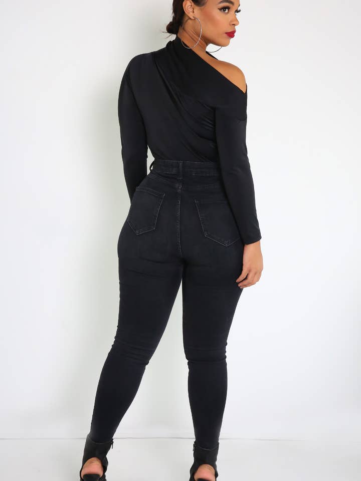 REBDOLLS - Wholesale Bodysuit - Women's - Zoe Drop Shoulder Bodysuit2