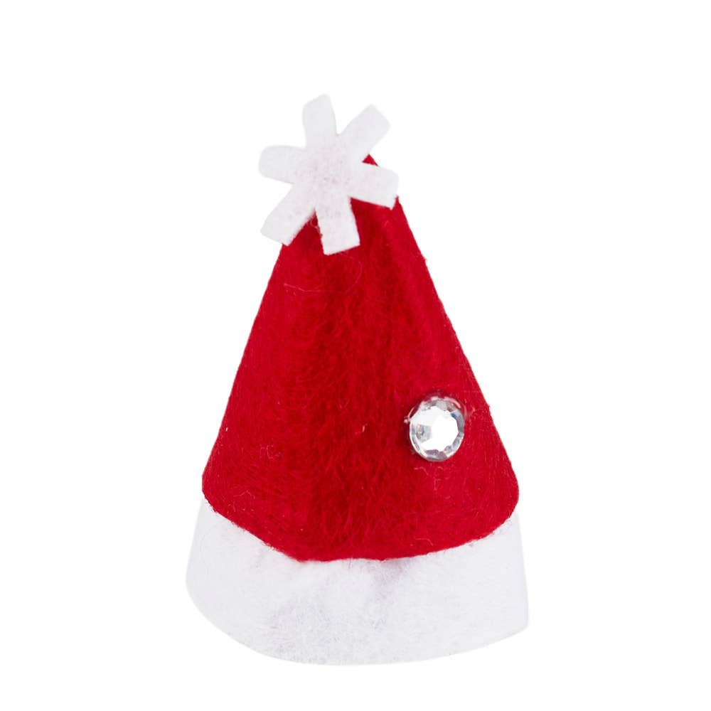 Factory Direct Craft – Engroshandel Julepynt – Miniature rød og hvid filtnissehue - Vælg stil5