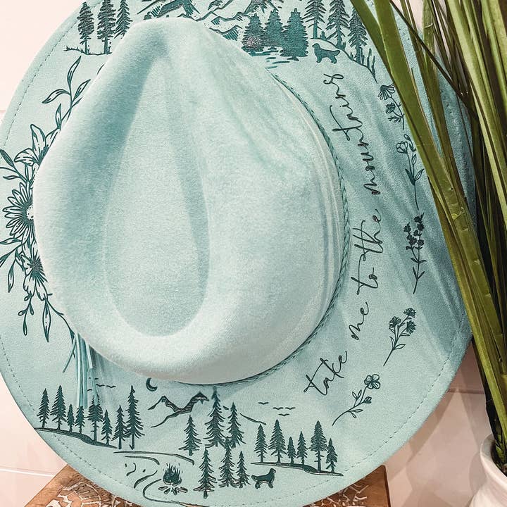 Willie & Dolly Designs - Wholesale Cowboy Hat - Women's - Engraved Floral Mountain Hat