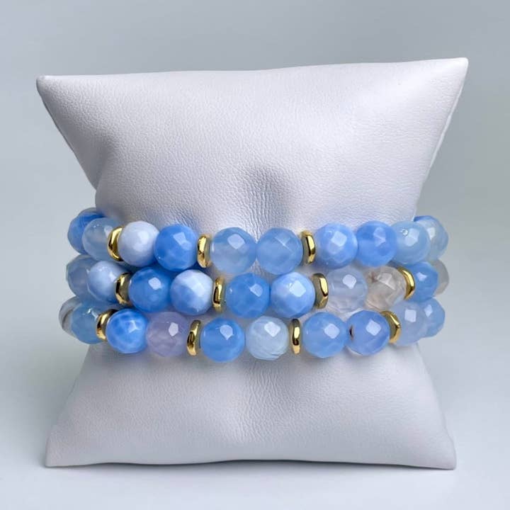 Blue Lace Bracelet for wholesale by LIV Rose Jewelry