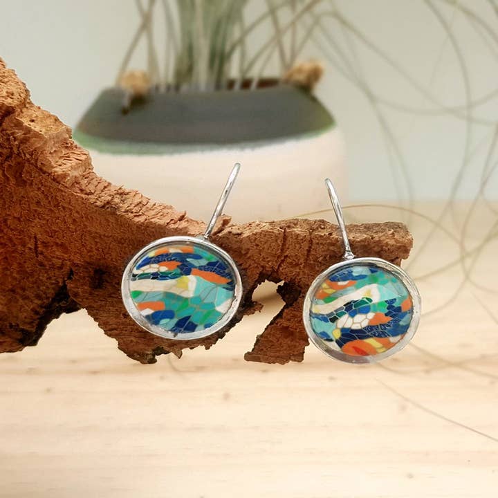 PASTACUITA – Engroshandel Hængeøreringe og creoløreringe – Modernistiske runde kroge øreringe, „Barcelona“ stil10