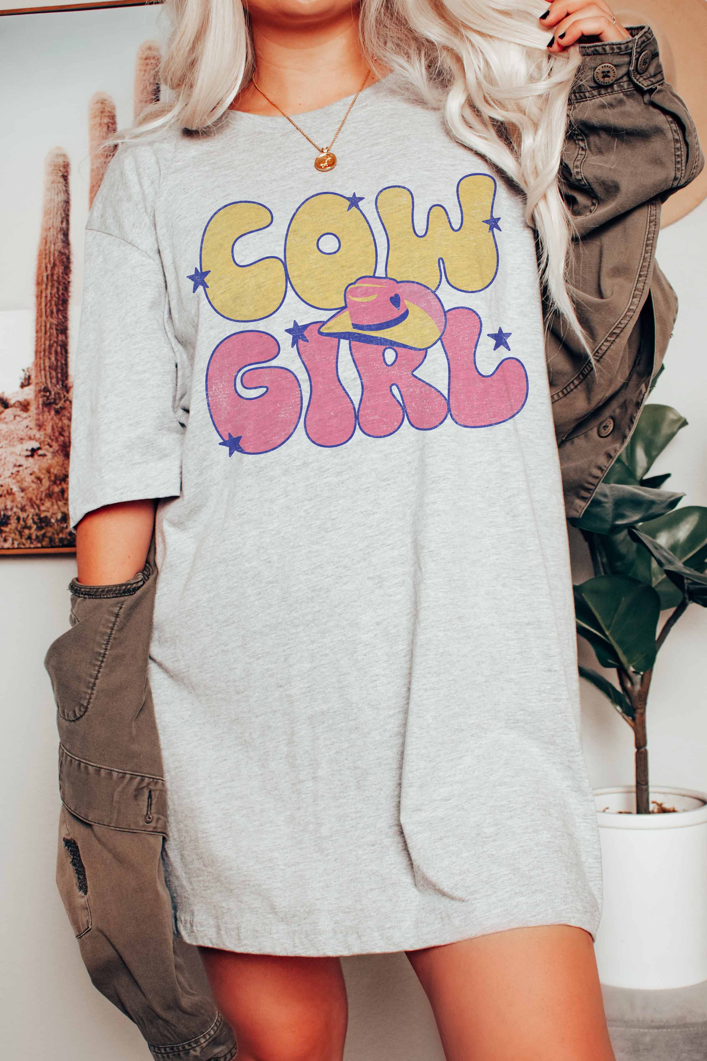 GOOD DAY STREET – wholesale T-shirts med screentryck – Dam – [G1313X-TS] - COWGIRL GRAFISK TEE2
