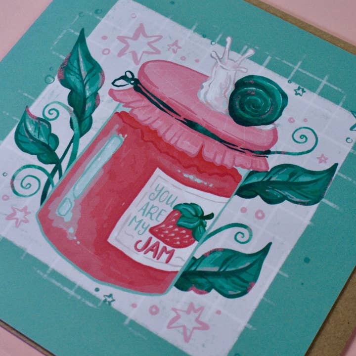 Du bist mein Hit - Quadratische Karte für den Großhandel von Flutter & Fern