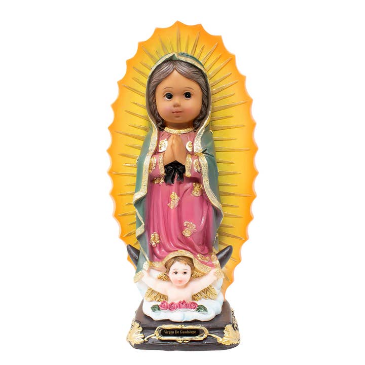 mrcjsales - Wholesale Sculpture - MrcjSales - Our Lady of Guadalupe Infinite Statue | Virgen de Guadalupe Resin | Multiple Sizes | Church Decor, Home Gifts, Prayers
