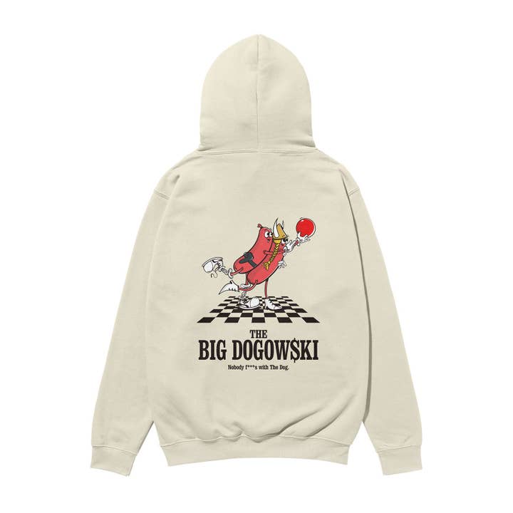 Den Store Dogowski Heavyweight Økologisk Hættetrøje Sten for engroshandel hos Weekend Concept