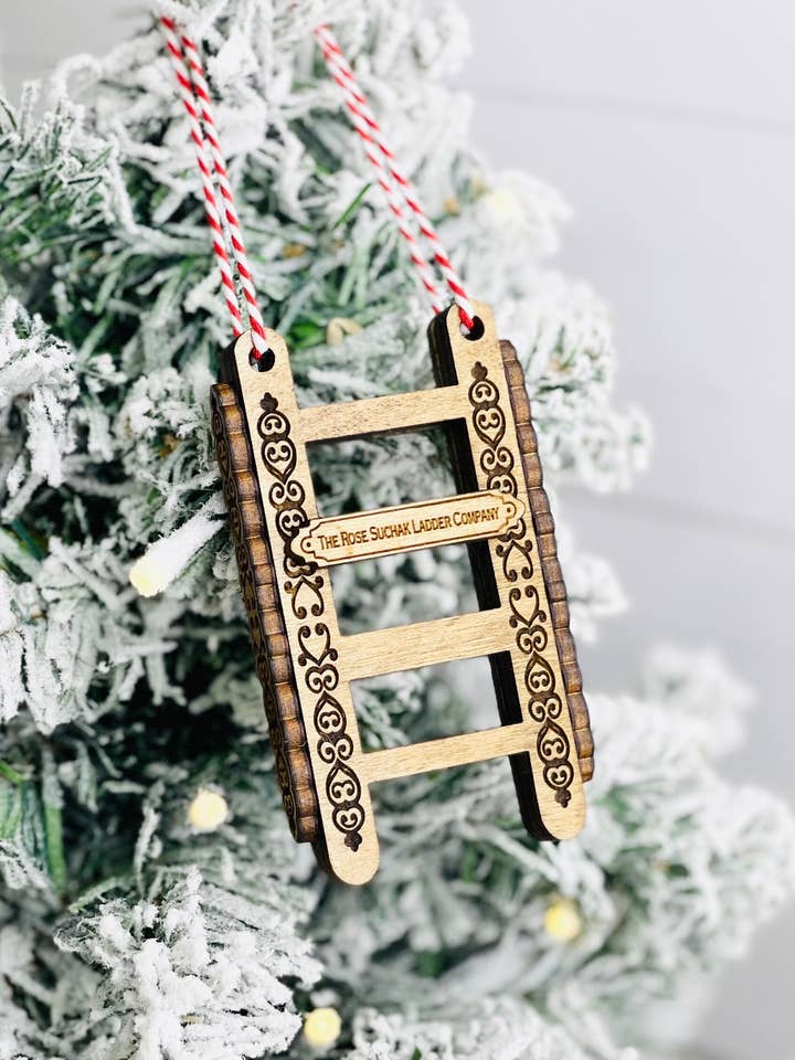 Rose Suchak Ladder Co. Santa Clause Christmas Ornament for wholesale by ModernSawdust