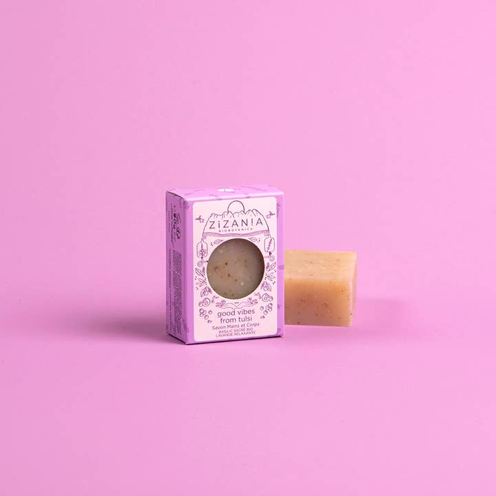 Zizania Biobotanica - Wholesale Bar Soap - Good Vibes from Tulsi - Soap Handmade in Switzerland
