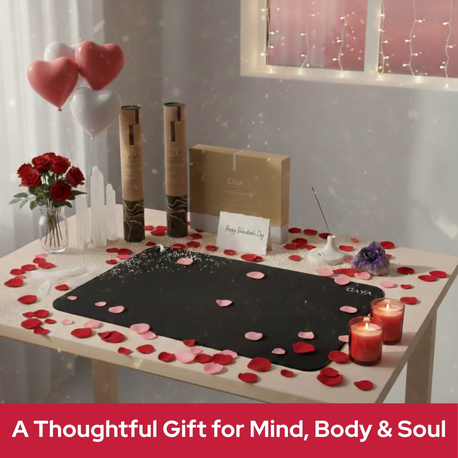 GAYA - Vente Tapis de yoga - Tapis de mise à la terre - Améliore le sommeil et réduit l'inflammation, Noir1