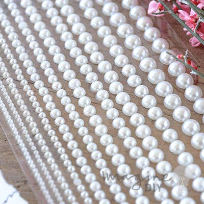 Linea Pearl Mixed Self Adhesive Rows for wholesale by Imaginediy