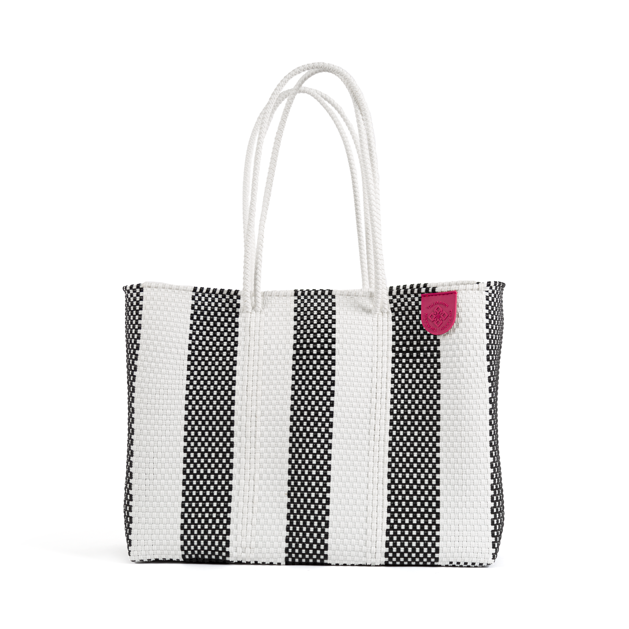 Tin Marin - Wholesale Tote Bag - Women's - Zebra Recycled Plastic Beach Woven Super Tote1