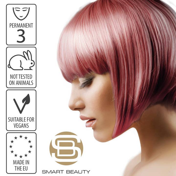 Smart Beauty Shop - Wholesale Hair Dye - Metallic Rose Gold Demi Permanent Hair Dye with added Plex | VEGAN1