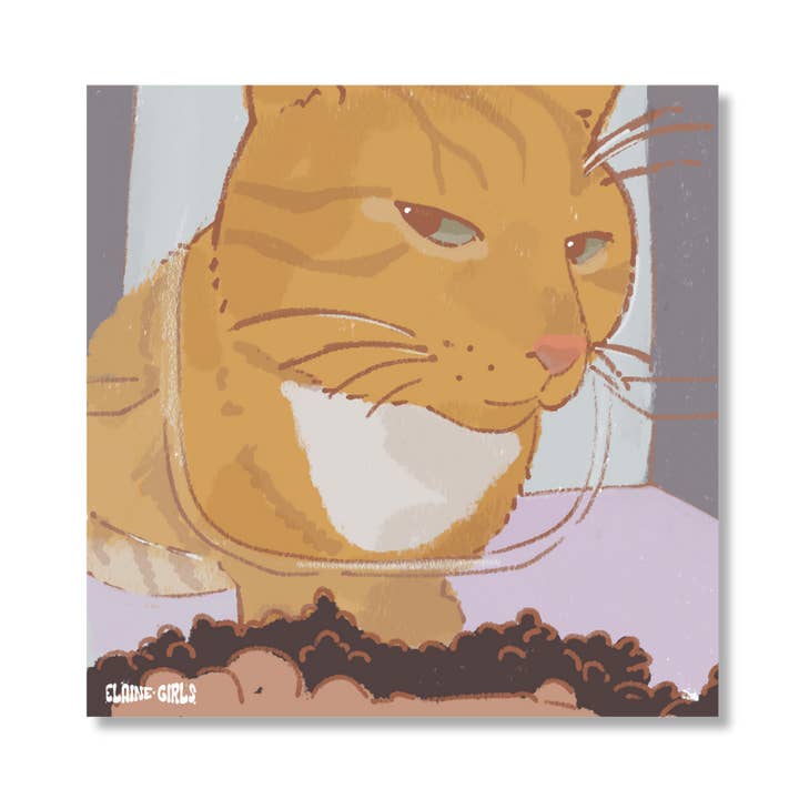 Sticker Side Eye Cat Meme for wholesale by Elaine Girls