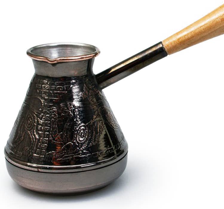 STP - Wholesale Tea Pot - Large Sphinx Copper Turkish Coffee Pot 23.7-oz3