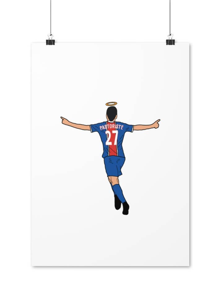 Pastorist poster (white) for wholesale by Foot Dimanche