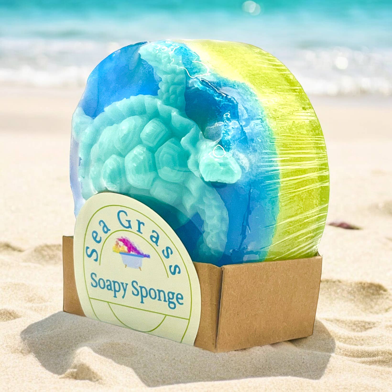 Ideal Soaps - Wholesale Bath Pouf/Sponge - Soapy Sponge Sea Grass2