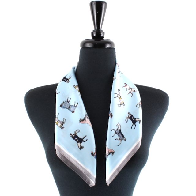 Pretty Persuasions - Wholesale Scarf - Women's - S25089 Horses Square Scarf (21"x21")3