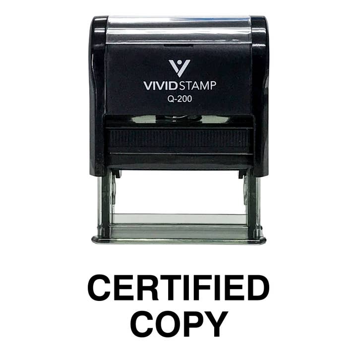 All Quality – wholesale Rubber/decorative stamp – CERTIFIED COPY Self Inking Rubber Stamp