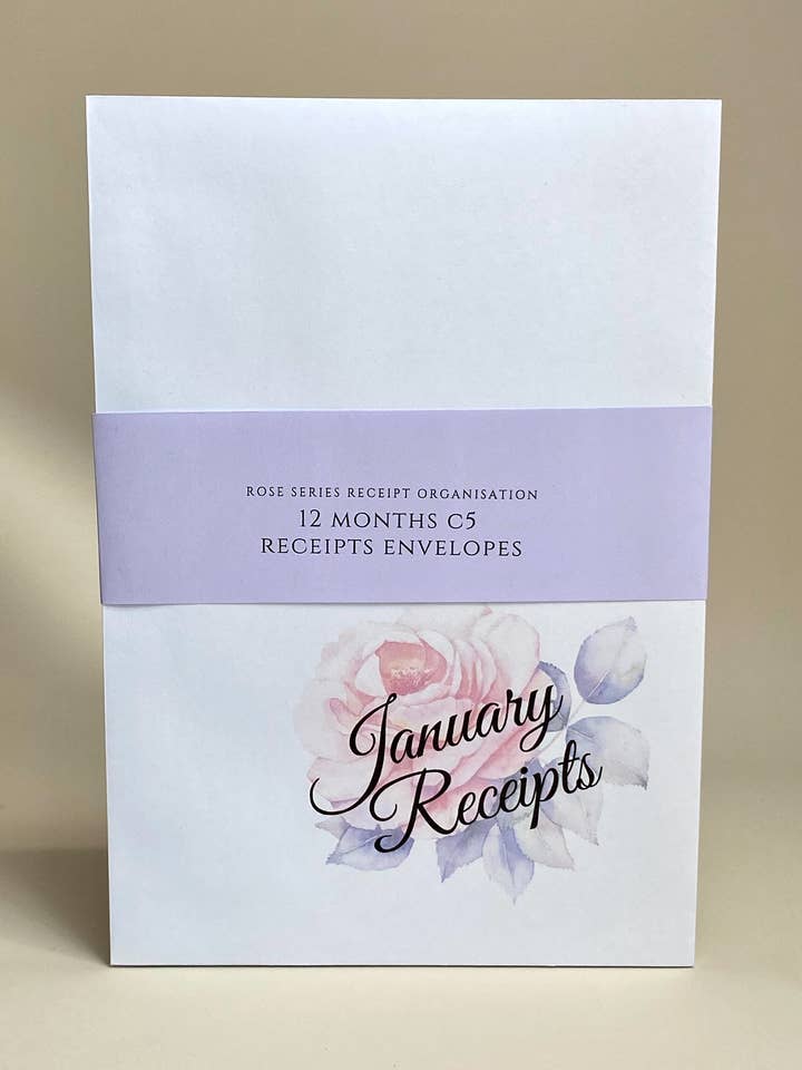 Organizador de recibo anual a5 envelopes conta de declaração fiscal por atacado de My Hidaya