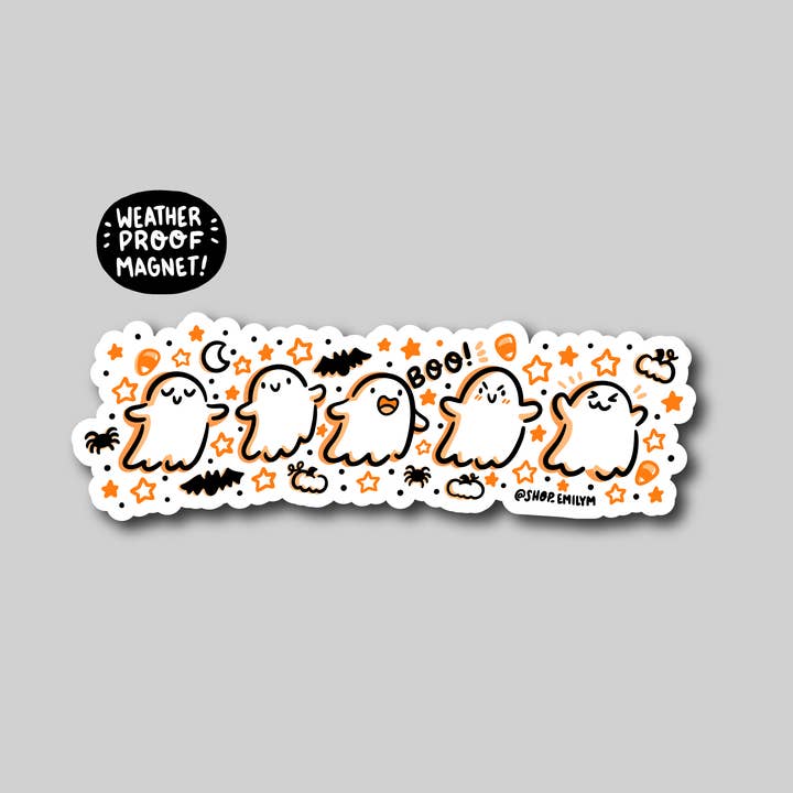 Ghost Parade Magnet for wholesale by Shop Emily M