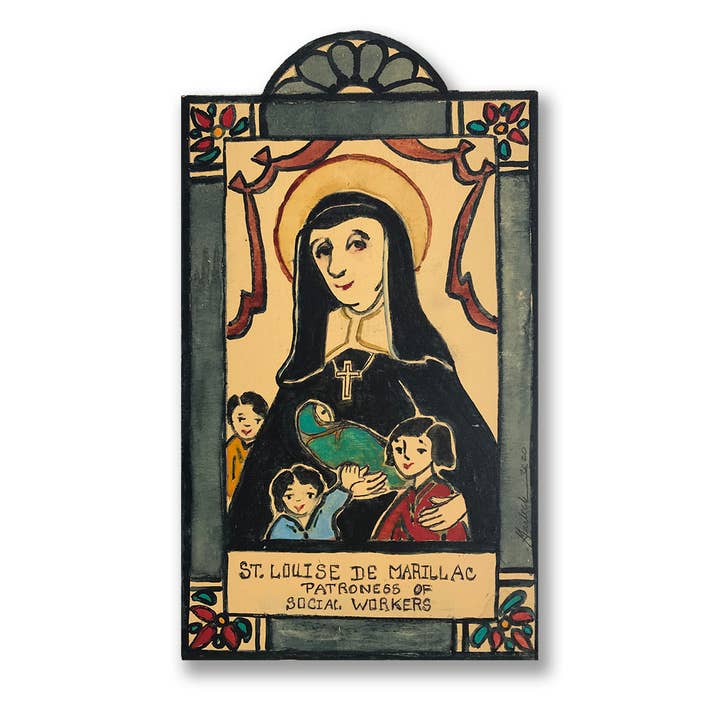 Lynn Garlick Retablos - Wholesale Painting/Drawing - St. Louise de Marillac - Patroness of Social Workers