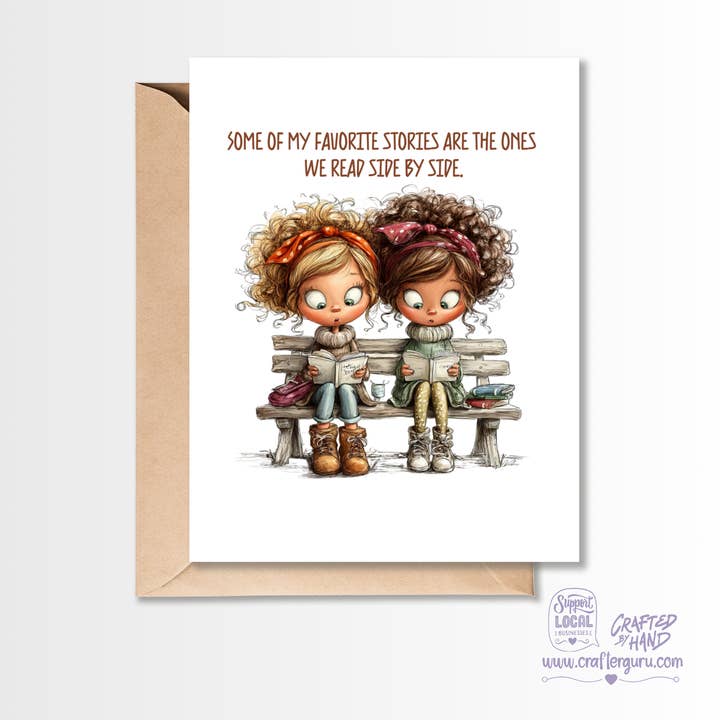 A Quiet Kind of Love – Meaningful Reading Together Card VGC-021 for wholesale by Crafter Guru Shop