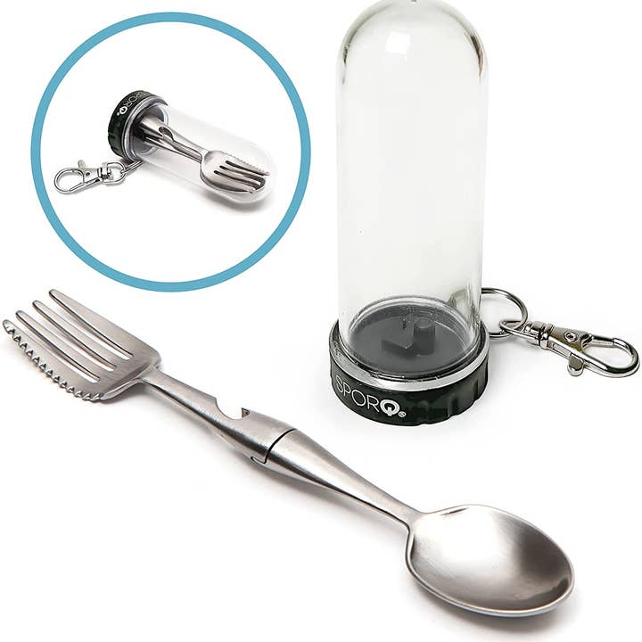 SPORQ Stainless Steel Portable Cutlery Reusable Utensils for wholesale by TubShroom