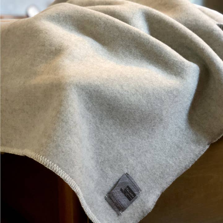 Bottoli - Wholesale Bedding Blanket - Single bed blanket LANAITALIANA - 100% Virgin Merino Wool - Double Face3