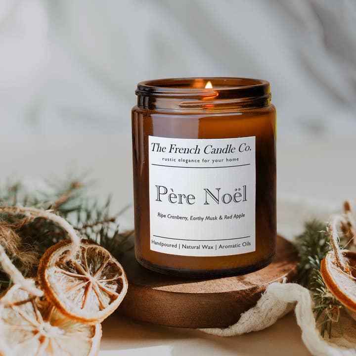 The French Candle Co - Vente Bougie en bocal - Père Noël - Bougie française parfumée2