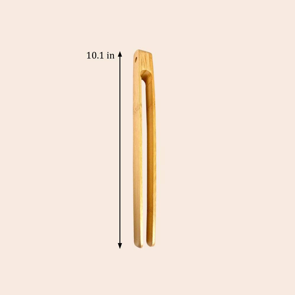 Bamboo Switch - Wholesale Kitchen Tong - 10" Bamboo Sleek Tongs2
