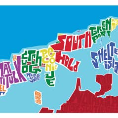 LOST DOG art & frame - Wholesale Map - The North Fork Typography Map4
