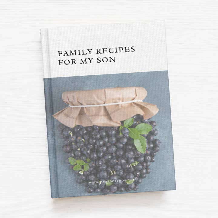 Family Recipes For You My Son Notebook for wholesale by My Hygge Shop