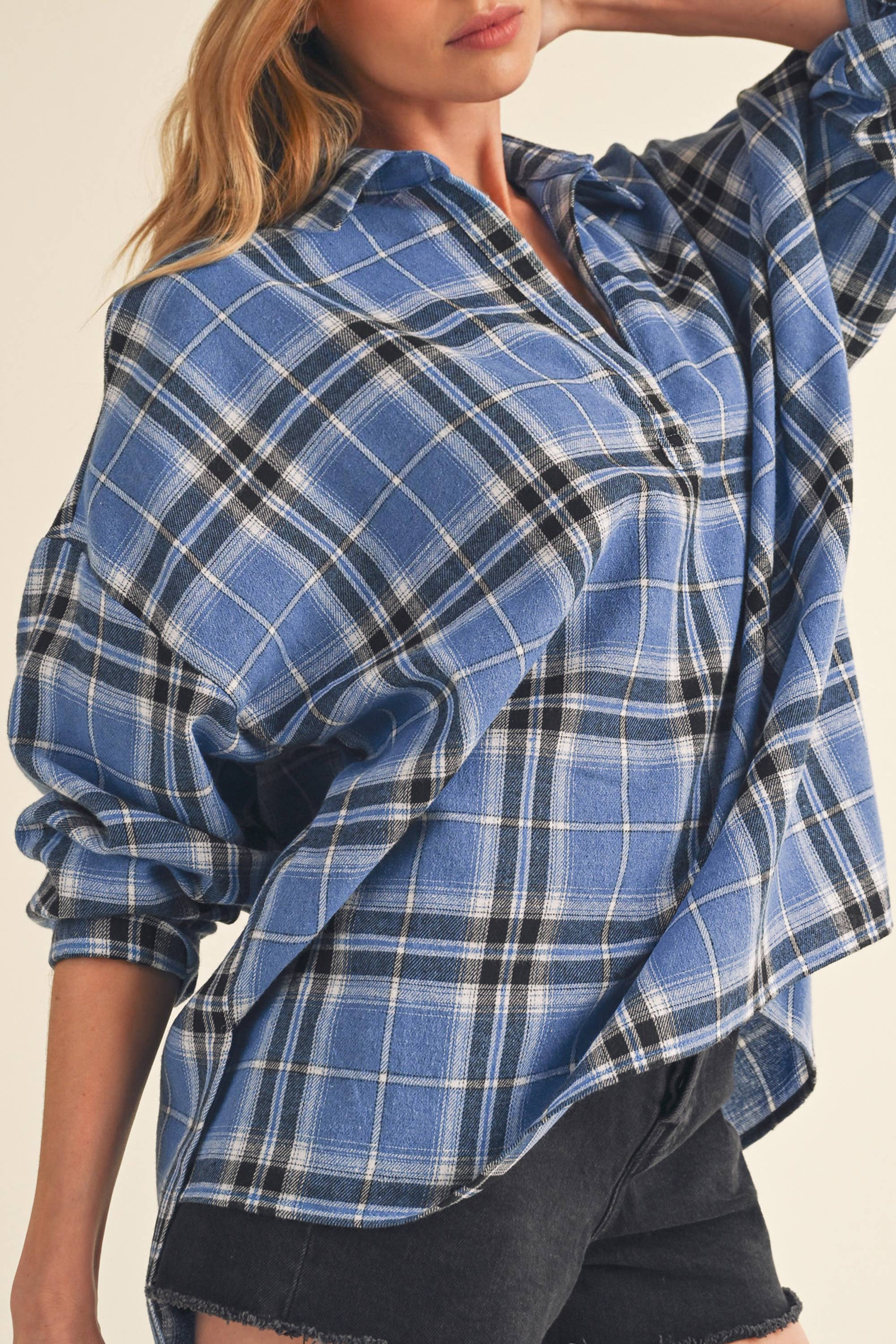 AEMI + CO - Wholesale Button Down Shirt - Women's - 8208CN Tamra Shirt 137