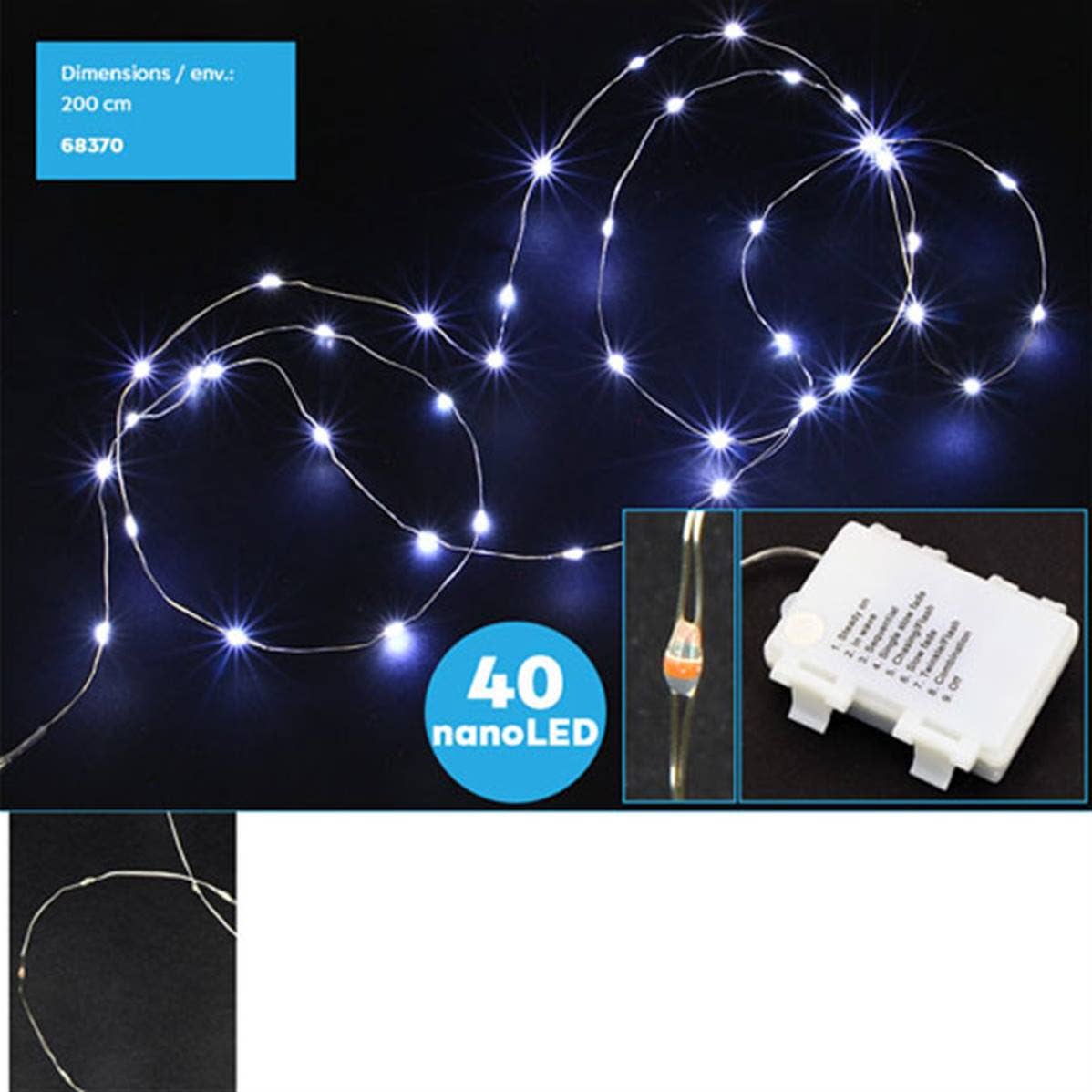 TSJJ - Wholesale String Lights - 40 Nano Led Garland - 2M Approximately Battery Case0