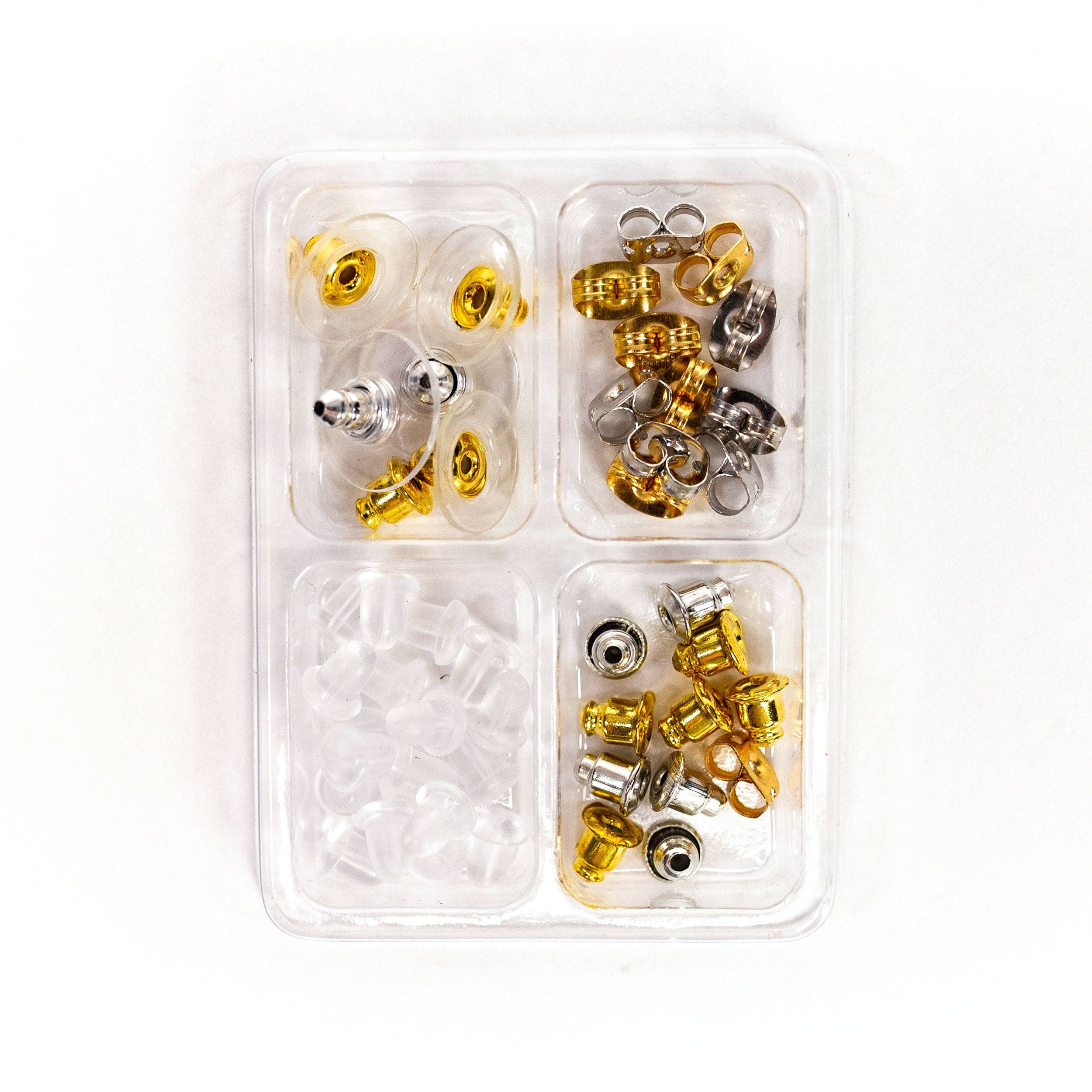 Jewelry Made by Me - Wholesale DIY Craft Kit - Essential Earring Backs 60pc Assortment0