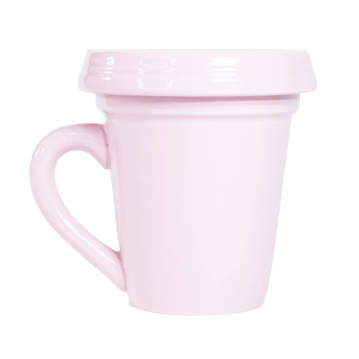 Divinity Boutique - Wholesale Coffee Mug - Pink Flower Pot Mug w/Scripture - Awesome Mom