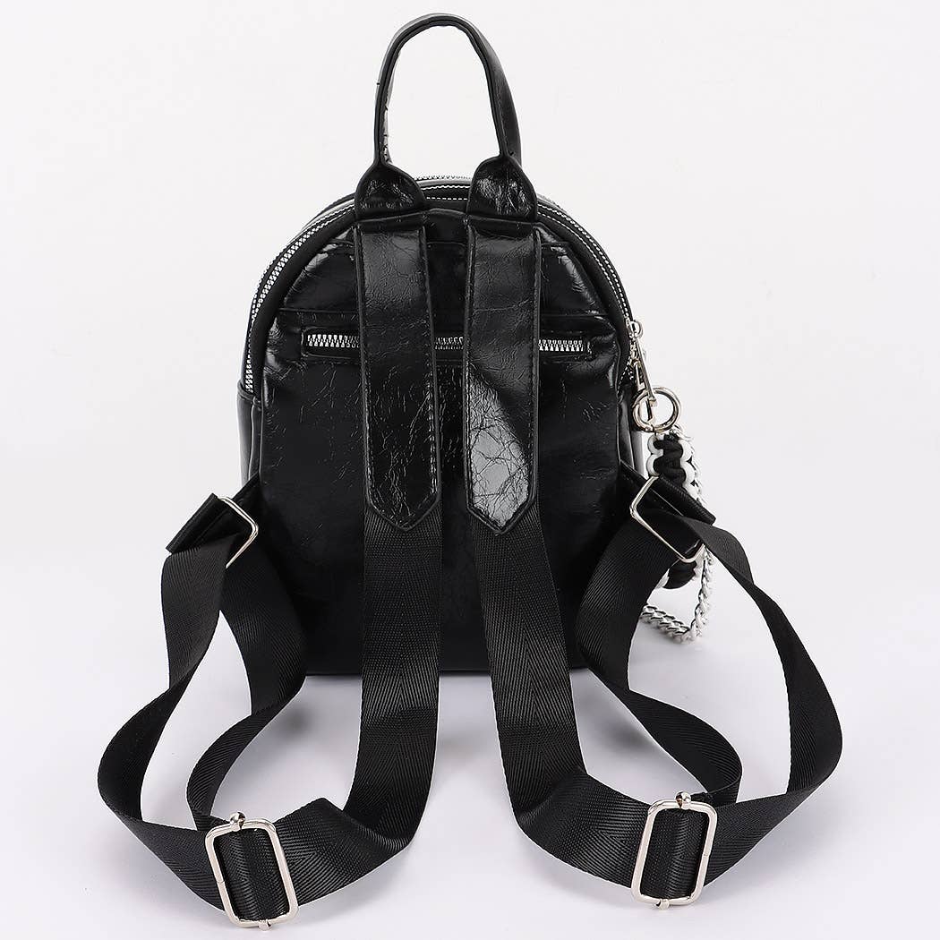 3AM BY H&D ACCESSORIES – wholesale Ryggsäck - Dam – Metallic PU-ryggsäck2