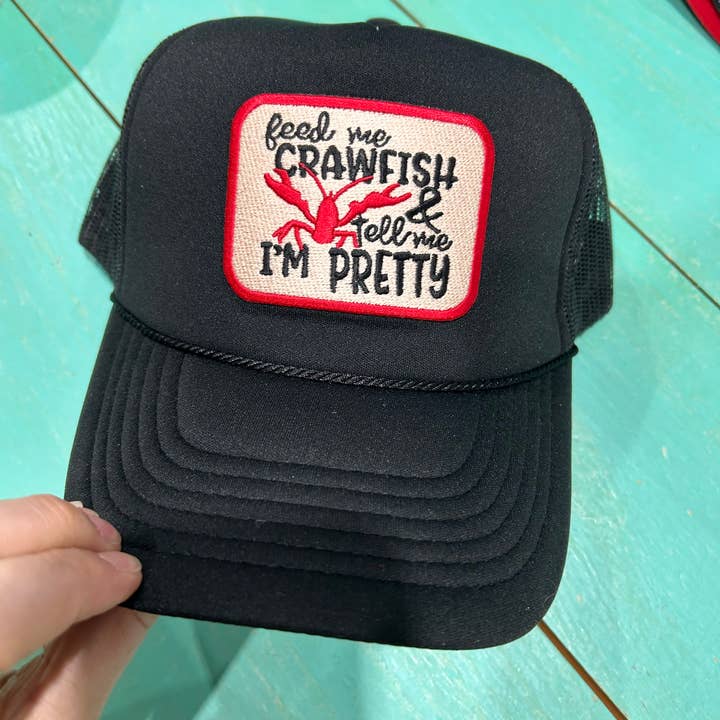 Vibes Hat Company - Wholesale Trucker Hat - Women's - Feed Me Crawfish Cap | Crawfish Boil Caps | Mud Bugs1