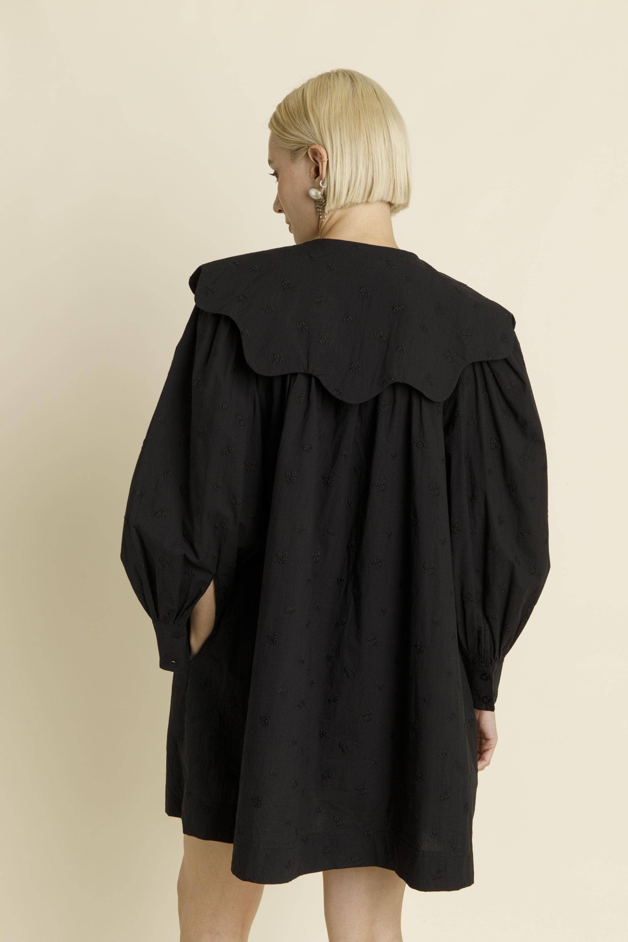 Aureum - Wholesale Dress – Women's - AD1826 - SCALLOP COLLAR MINI DRESS6