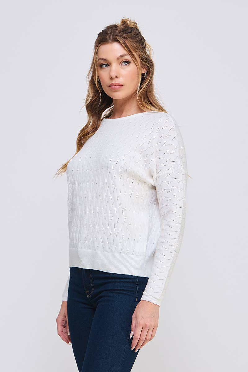 Allie Rose – Top de malha - Mulher por atacado – Manga Comprida de Medida Fina Dolman9