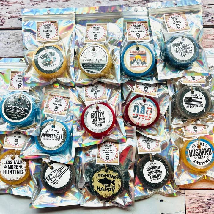 Wholesale-Best Seller MANLY BUNDLE -QUICK SHIP 1-2 BIZ DAYS Car Freshies for wholesale by Southern Miss Tx